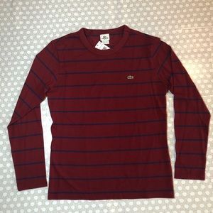 Lacoste Long Sleeve Shirt in Wine